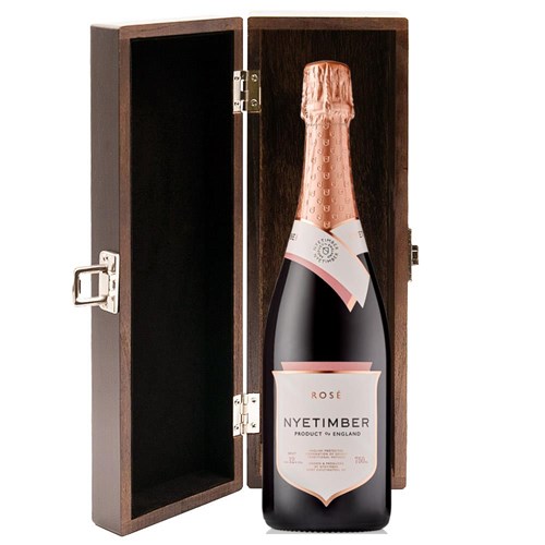 Nyetimber Rose English Sparkling Wine 75cl in Elm Wood Gift Box